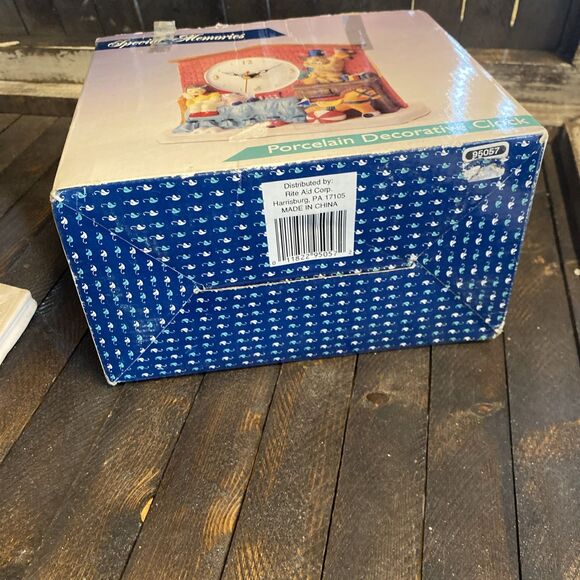 Special Memories Whimsical Ceramic Clock Kids Room Battery Operated - Picture 12 of 12